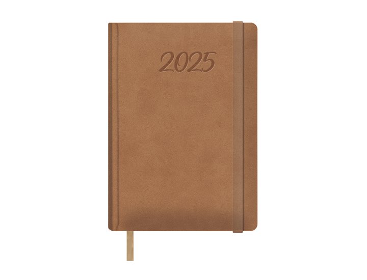 AGENDA ANUAL ENCUADERNADA 150X210 MM DIA PAGINA DOHE SAMBA CAMEL