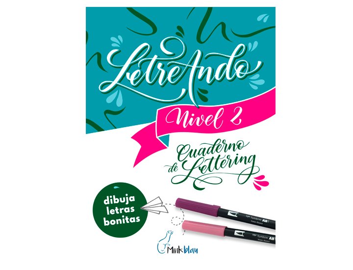 LIBRO GUIA LETTERING MIN BLAU NIVEL 2 LETREANDO