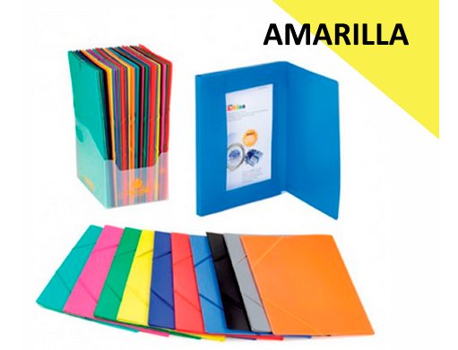 CARPETA POLIPROPILENO SOLAPA FOLIO AMARILLA