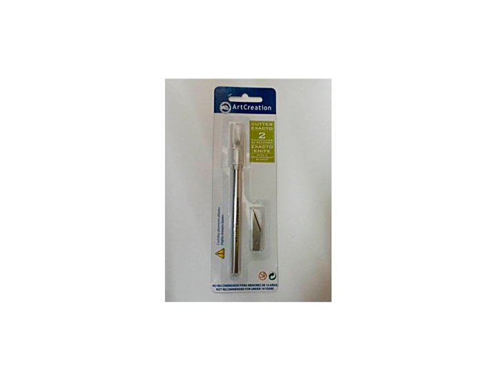 CORTADOR CUTTER BISTURI METALICO+2 Cuchillas Repuesto ARTCREATION