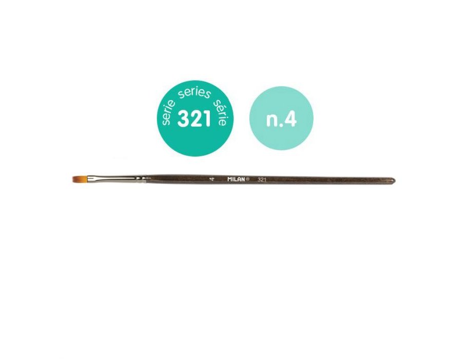 PINCEL SINTETICO REDONDO SERIR 321, 4 MILAN