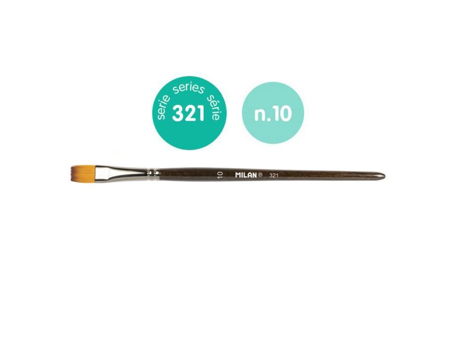 PINCEL SINTETICO REDONDO SERIE 321, 10 MILAN
