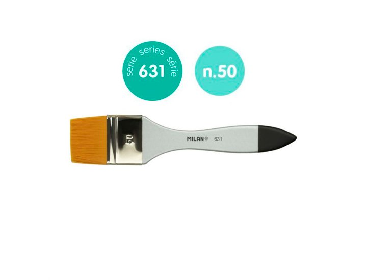 PINCEL PALETINA PURA CERDA N 4 50mm MILAN