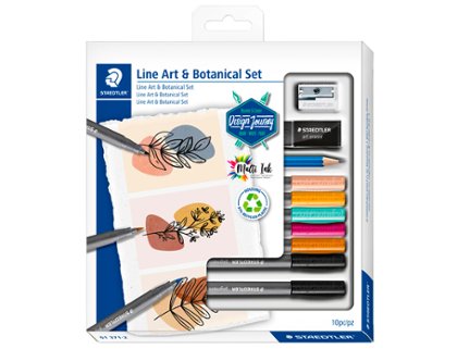 SET STAEDTLER LINE ART AND BOTANICAL