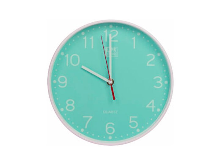 RELOJ PARED REDONDO 25 CMS OXFORD VERDE