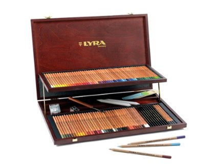 CAJA MADERA LYRA REMBRANDT POLYCOLOR 100 PIEZAS