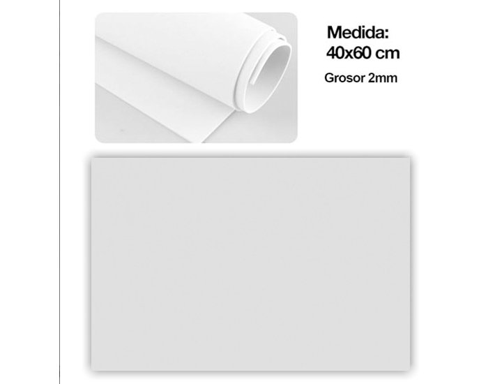 ALFOMBRILLA CAUCHO EVA 40X60 CM BLANCA