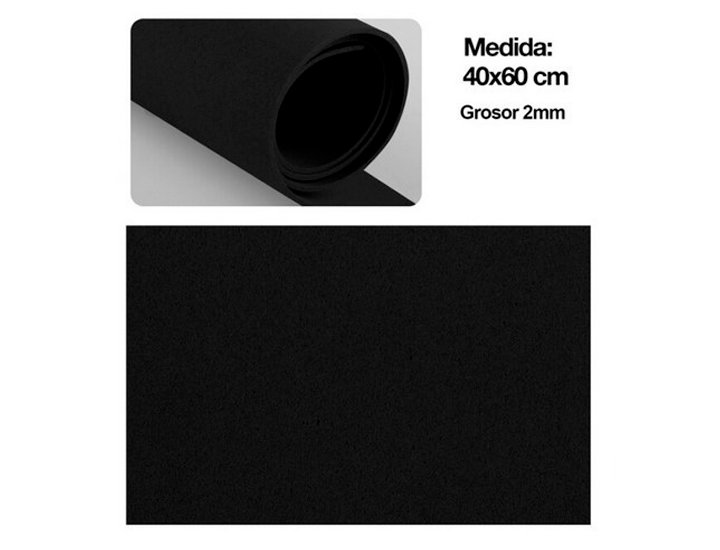 ALFOMBRILLA CAUCHO EVA 40X60 CM NEGRA