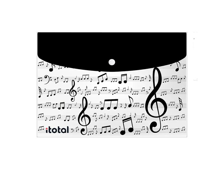 CARPETA POLIPROPILENO SOBRE BROCHE 34X23 CM MUSICA