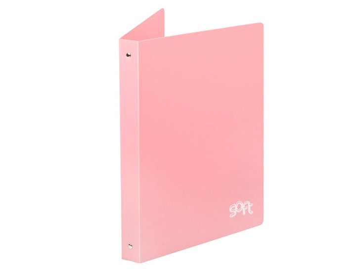 CARPETA 4 ANILLAS 25MM DINA4 SOFT ROSA