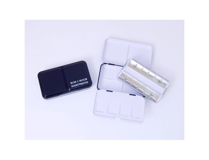 ACUARELA CAJA METALICA VACIA PARA 12 PASTILLAS