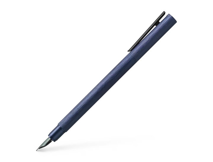 PLUMA FABER CASTELL NEO SLIM ALUMINIO AZUL OSCURO PLUMIN F