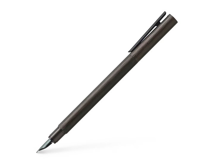 PLUMA FABER CASTELL NEO SLIM ALUMINIO GUN METAL NEGRA PLUMIN F