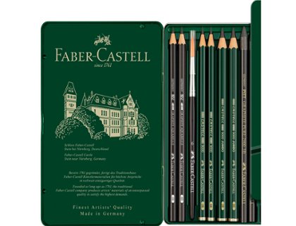 PASTEL AW FABER PITT CAJA 12 MONOCROME