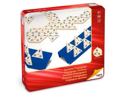 JUEGO DE MESA DOMINO TRIANGULAR METAL BOX CAYRO