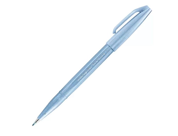 ROTULADOR C/ PUNTA DE PINCEL BRUSH SIGN PEN AZUL GRISACEO