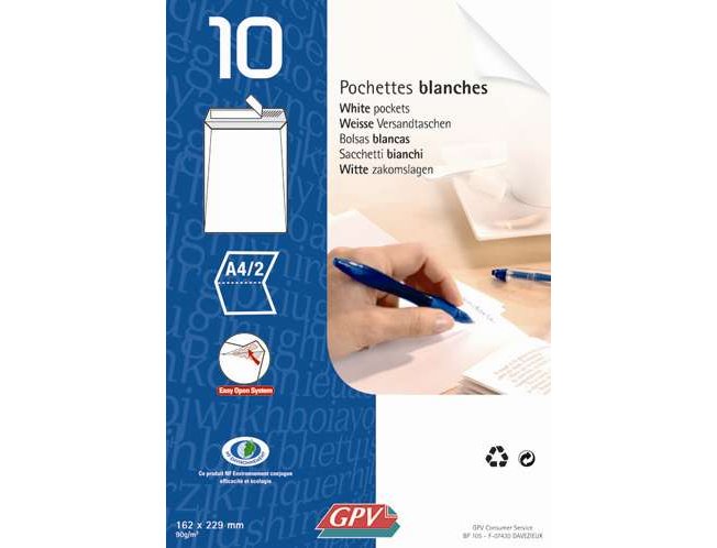 BOLSA BLANCA 260X360 mm PACK 10 Unidades SAM