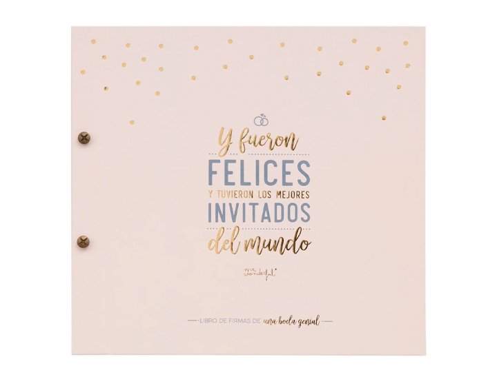 LIBRO DE FIRMAS UNA BODA GENIAL MR WONDERFUL