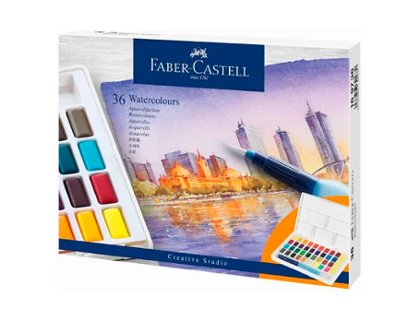 ACUARELA FABER CREATIVE STUDIO CAJA 36 COLORES