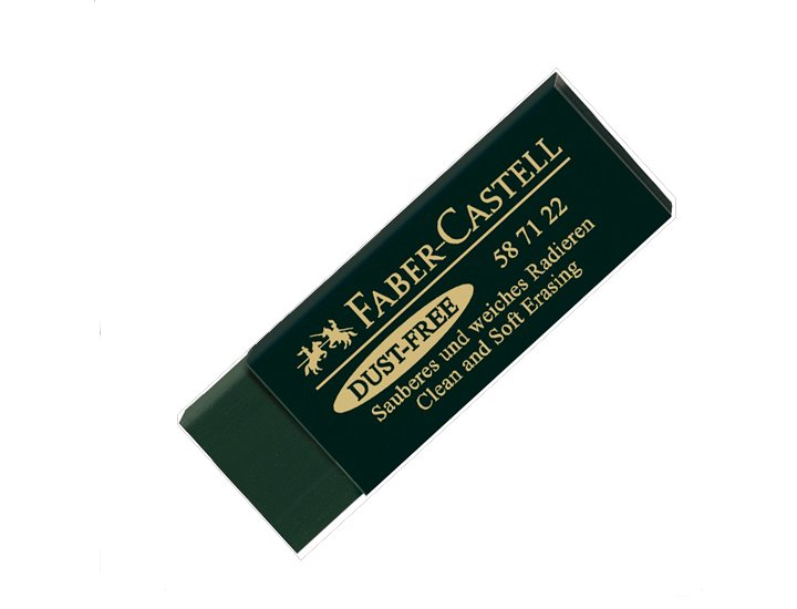 GOMA FABERCASTELL TECNICA PARA LAPIZ VERDE DUST FREE