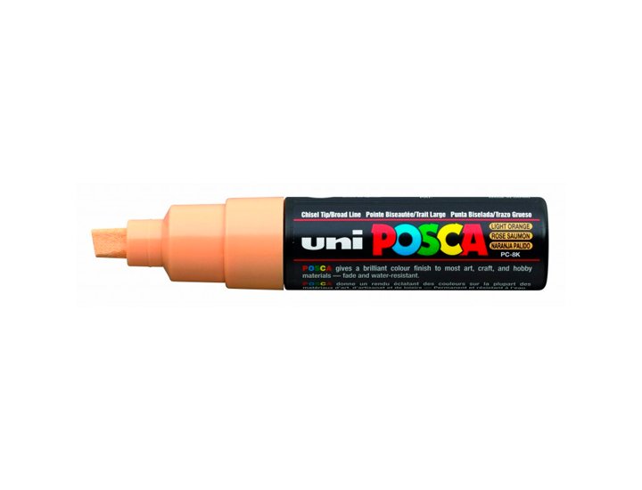 ROTULADOR UNI BALL POSCA GRUESO BISELADA 8MM NARANJA C