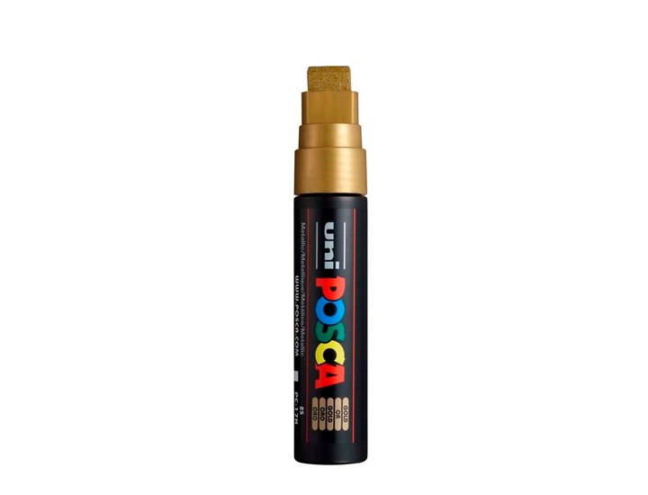 ROTULADOR UNI BALL POSCA GRUESO BISELADA 15MM ORO