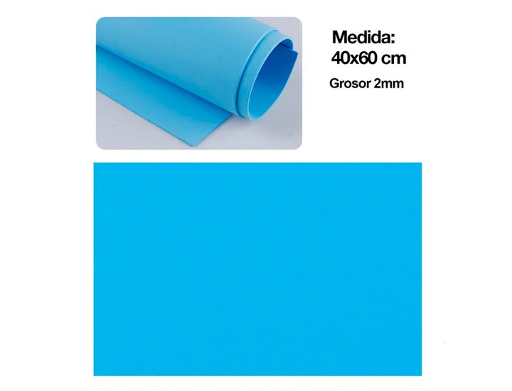 ALFOMBRILLA CAUCHO EVA 40X60 CM AZUL CLARO