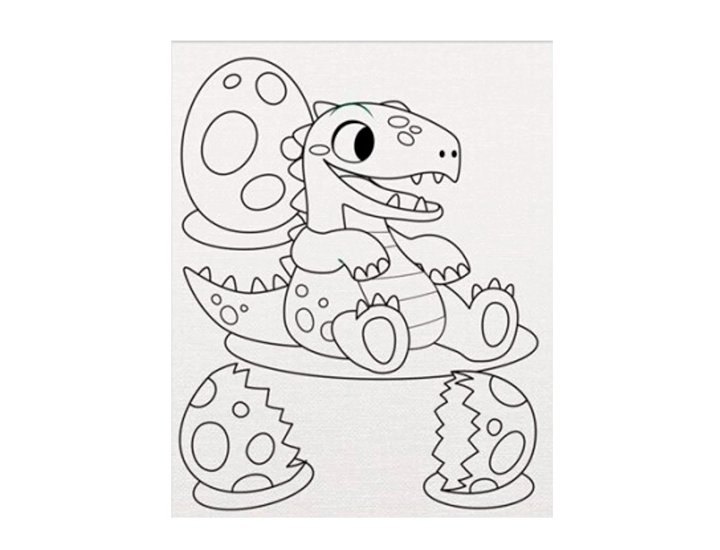 BASTIDOR 20X25 CM INFANTIL 280 GRAMOS 100% ALGODON DINOSAURIO ARTIX