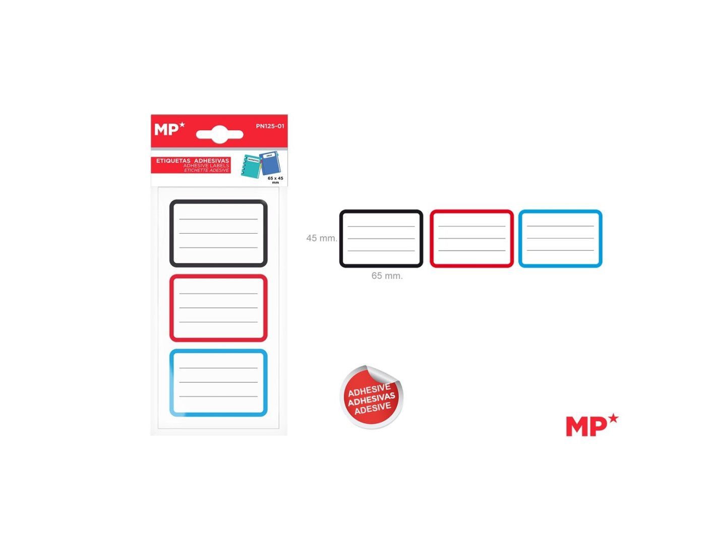 BLOC ADHESIVO 045X065 POST-IT PARA ANOTAR PACK 3