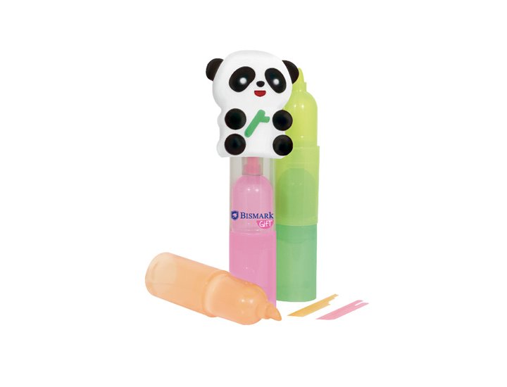 ROTULADOR FLUORESCETE BISMARK INTERCAMBIABLES PANDA PASTEL