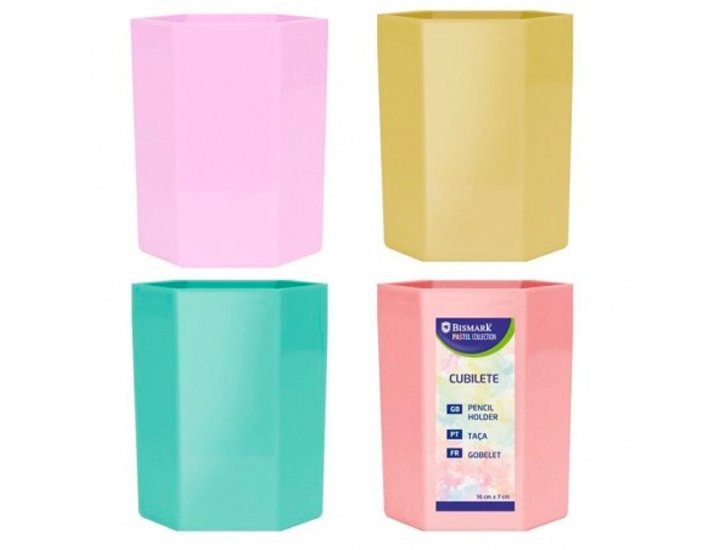 CUBILETTE PLASTICO BISMARK COLORES SURTIDOS