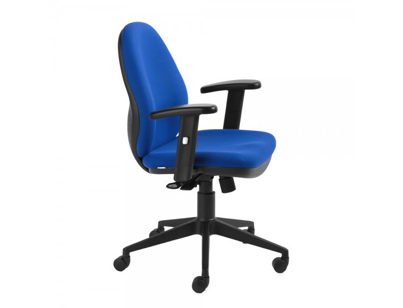 SILLA RESPALDO ALTO ERGONOMICA CON BRAZOS RD 939 AZUL