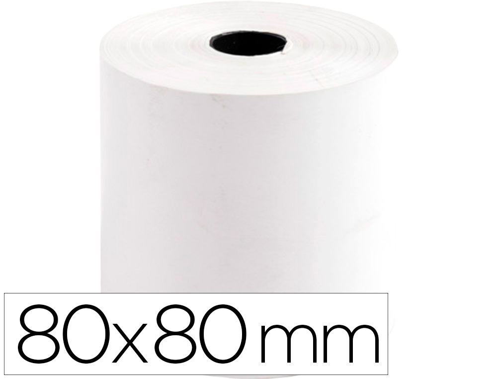 PAPEL SUMADORA 080,00X80X12 TERMICO SIN BISFENOL 65 Metros 55 Gramos Govez