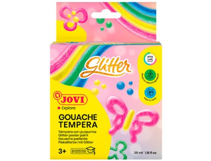 TEMPERA JOVI 4 BOTES ESTUCHE PURPURINA