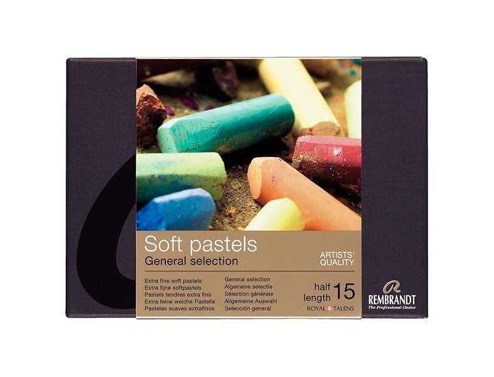 PASTEL REMBRANT CAJA CARTON 15 MEDIAS COLORES