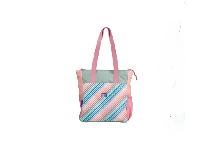 MOCHILA BOLSO OXFORD DE MANO CONVERTIBLE COLOR BLOCK