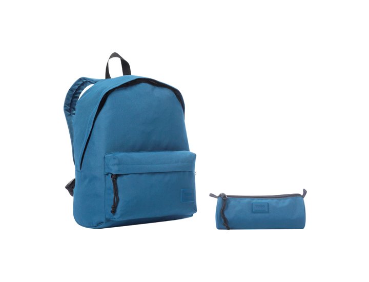 CARTERA COLEGIAL TOTTO MORRAL + PORTATODO KALEX Z3B AZUL