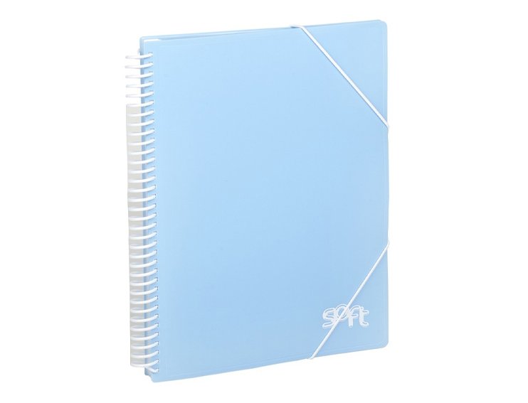 CARPETA FUNDAS ESPIRAL DINA4 20 FUNDAS ARCHIVEX SOFT AZUL