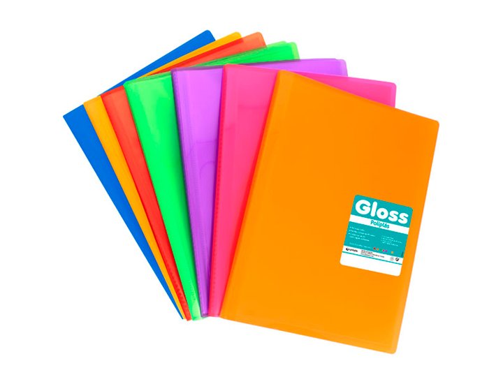 CARPETA FUNDAS DINA4 20 FUNDAS ENCUADERNADO GRAFOPLAST GLOSS NARANJA