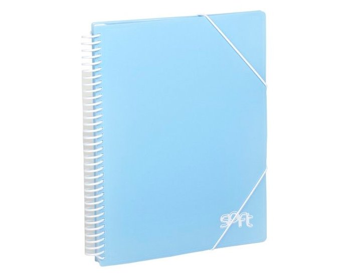 CARPETA FUNDAS ESPIRAL DINA4 30 FUNDAS ARCHIVEX SOFT AZUL