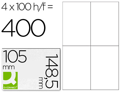 ETIQUETAS LASER GOVEZ 105,0X057,0 BLANCAS