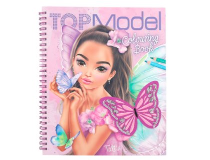 LIBRO DE COLOREAR FAIRY LOVE TOP MODEL LENTEJUELAS