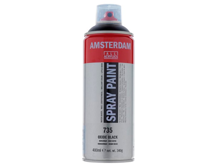 ACRILICO SPRAY 400 ML TALENS AMSTERDAM NEGRO OXIDO 735