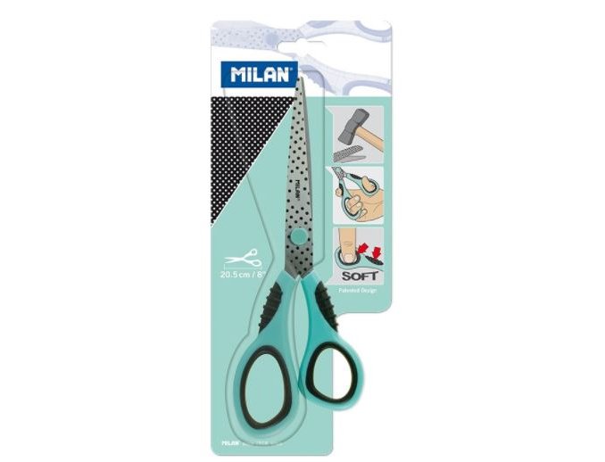 TIJERAS OFICINA 20,5 CMS MILAN DOTS and BUTTONS