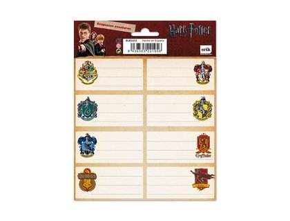 ETIQUETAS GR/LABELS HARRY POTTER ESCUDOS