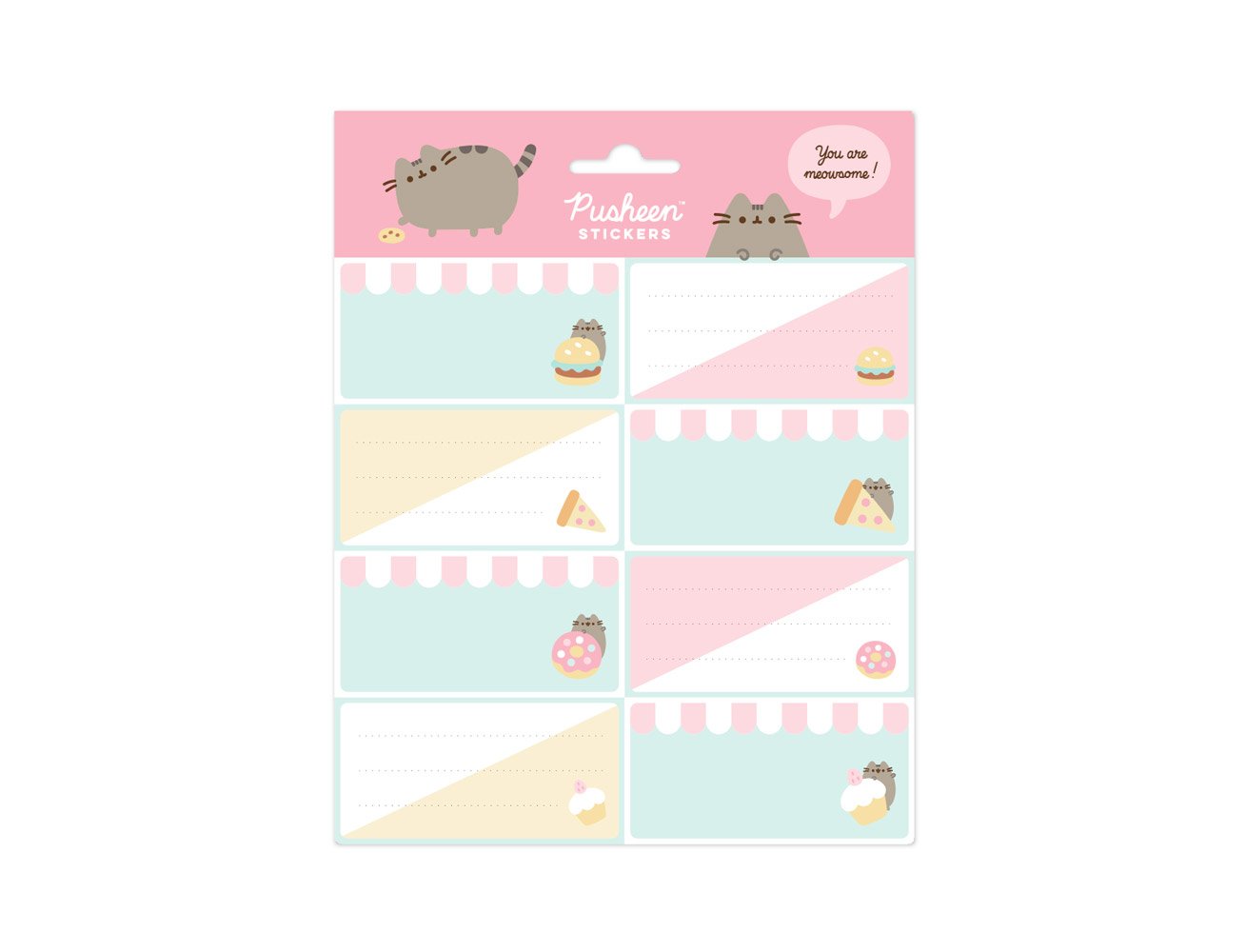 ETIQUETAS GR/LABELS PUSHEEN FOODIE COLLECTION