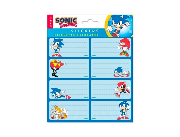 ETIQUETAS GR/LABELS SONIC THE HEDGEHOG