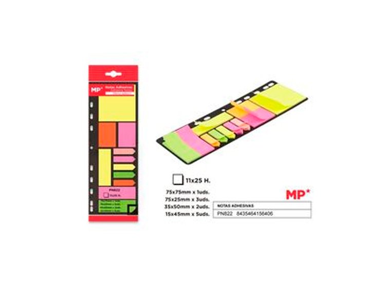 BLOC ADHESIVO MULTIPLE CON SOPORTE PARA ARCHIVADOR