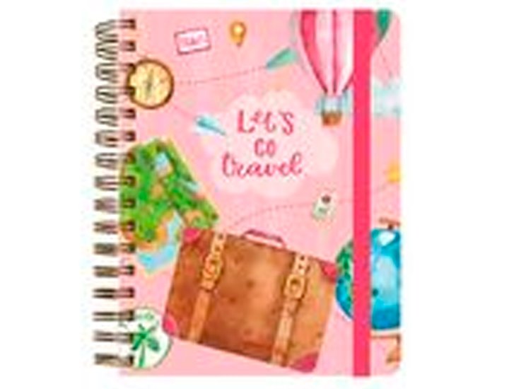 CUADERNO DE VIAJE 148X210 MM WIRE-0 ROSA