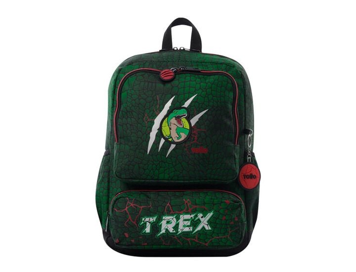 CARTERA COLEGIAL TOTTO MORRAL RUE BOMBER 6D7 T-REX DINO M